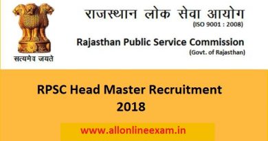Rajasthan Pradhanadhyapak Recruitment 2018