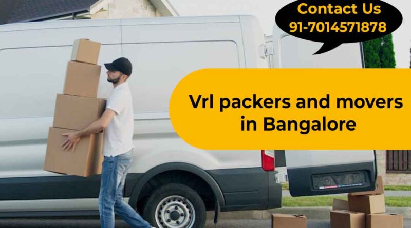 Vrl packers and movers in Bangalore